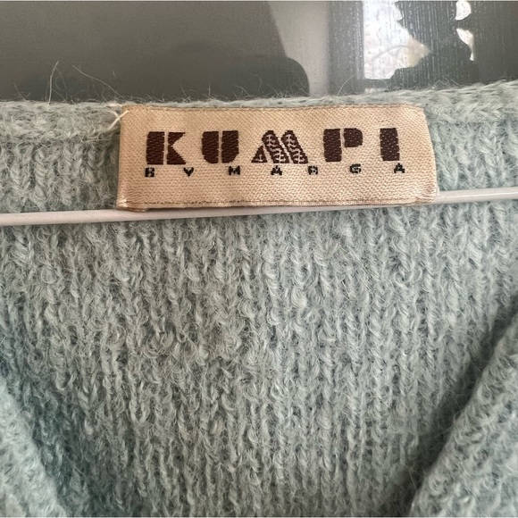 Baby blue alpaca wool sweater - Picture 4 of 4